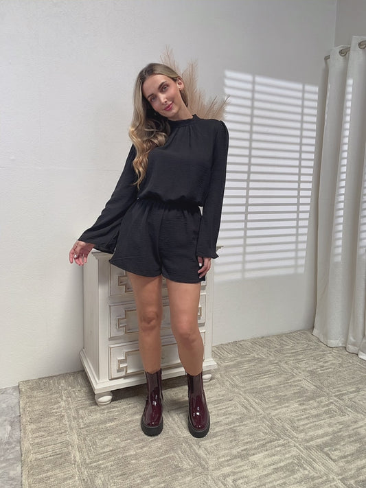 Culture Code Full Size Open Back Romper with Pockets